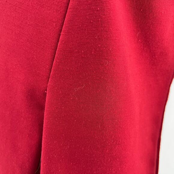 Amanda Lane (8) Petite Red Mad Shift Mini Dress Short Sleeve - Picture 5 of 7